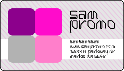 full color static cling squares & rectangles with round corners shape decals on 
          clear back adhesive material.