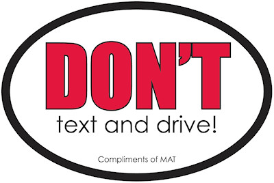 Actual image of our No. 8898 Oval shaped static cling labels at 4.5" x 3" size