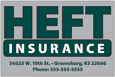 Actual image of our No. 8906 rectangle shaped static cling labels at 4.5" x 3" size