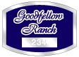 logo on custom parking permit for Goodfellew Ranch