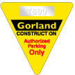 Consecutive Numbering on Gorland construction site parking permit