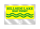 boat permit for hillside lake
