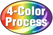 full color stickers are printed using a four-color process printing method